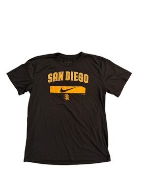 Nike San Diego Black & Gold Graphic T-Shirt size Large